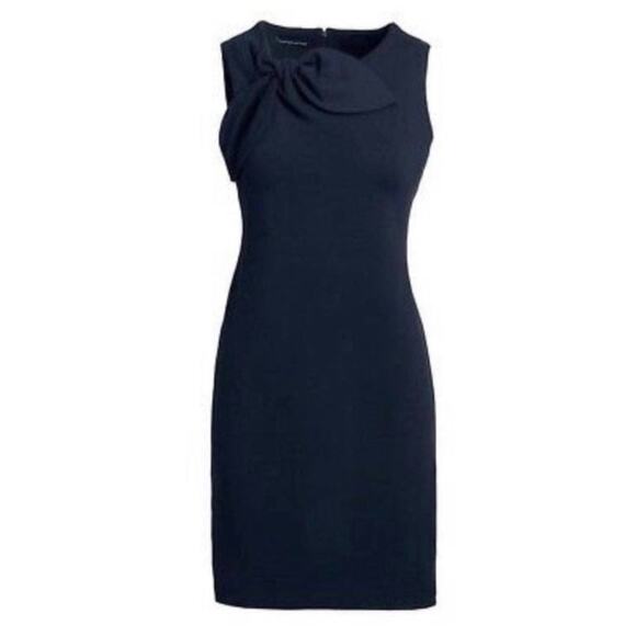 Banana Republic Dresses & Skirts - Banana Republic Neck Bow Ponte Sheath Dress Navy Blue